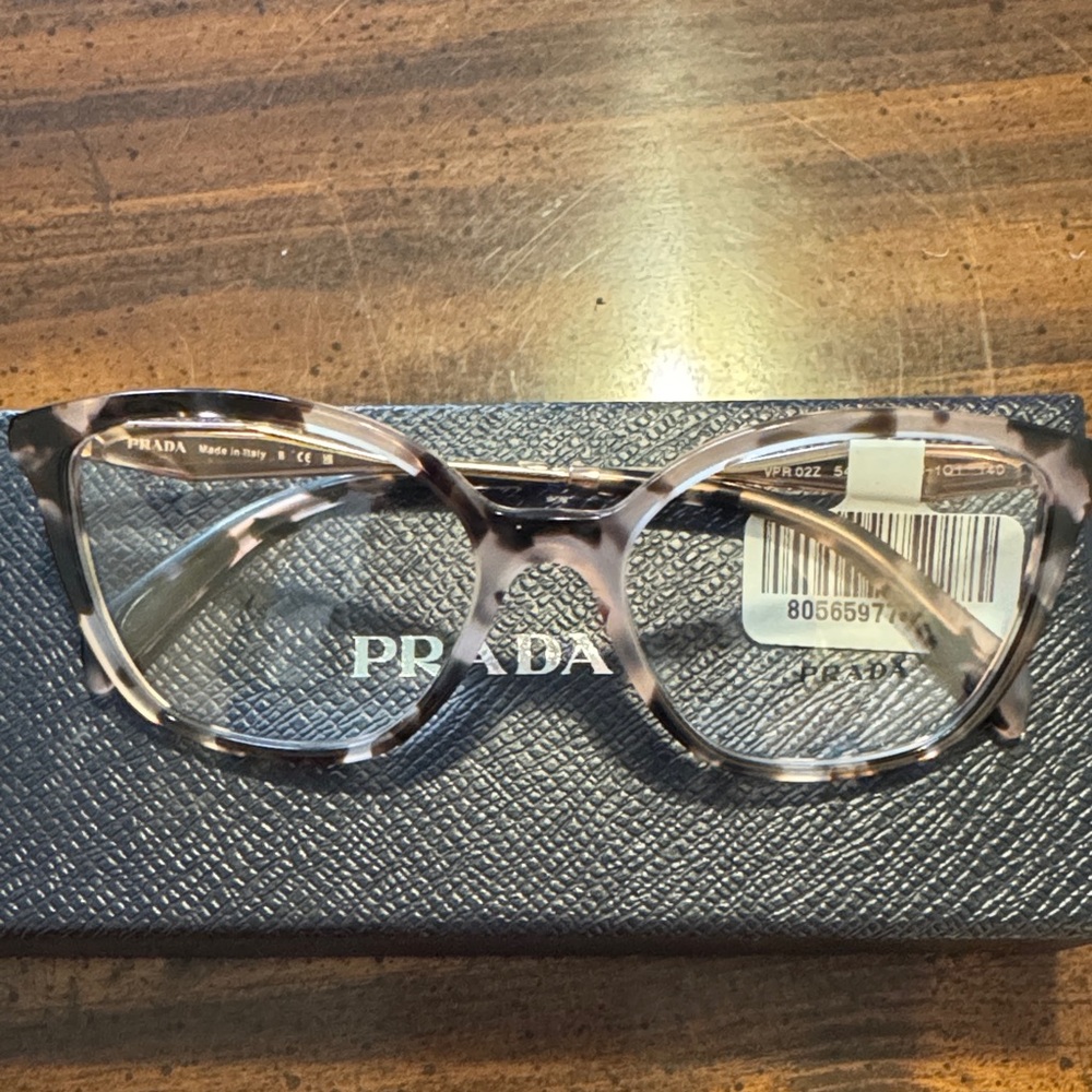 Prada Brown Patterned Eyeglasses